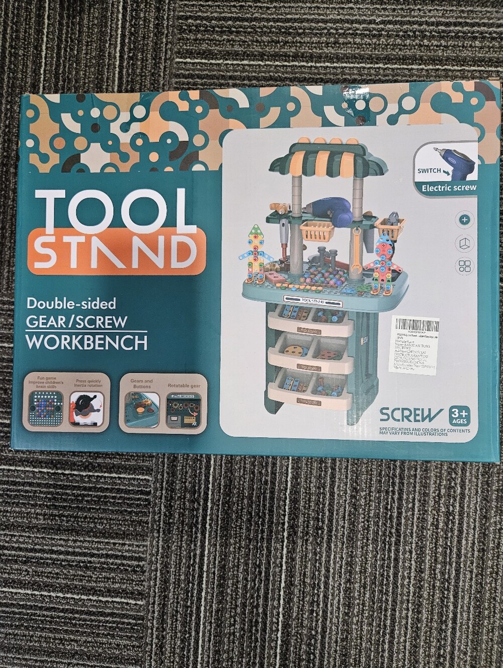 Kids Toy Work Bench Tool Stand